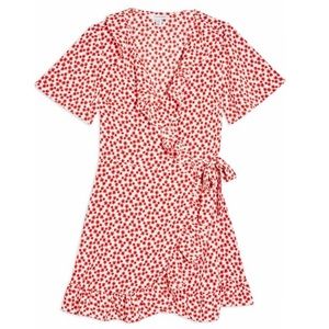 Topshop cute floral wrap dress